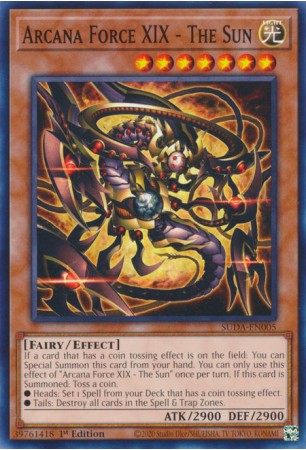 Arcana Force XIX - The Sun - SUDA-EN005 - Common