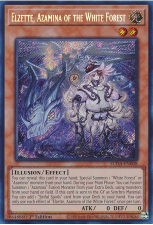 Elzette, Azamina of the White Forest - SUDA-EN008 - Secret Rare