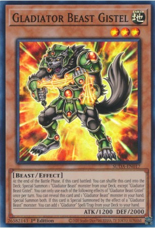 Gladiator Beast Gistel - SUDA-EN017 - Super Rare