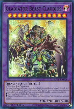 Gladiator Beast Claudius - SUDA-EN038 - Super Rare