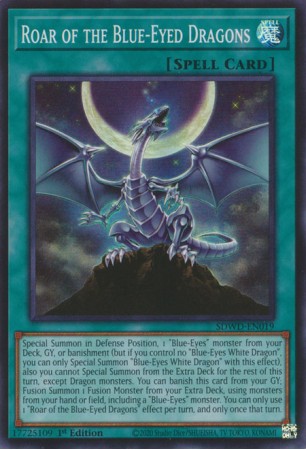 Roar of the Blue-Eyed Dragons - SDWD-EN019 - Super Rare