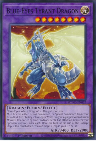 Blue-Eyes Tyrant Dragon - SDWD-EN037 - Common