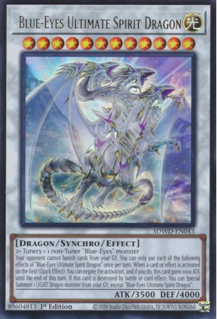 Blue-Eyes Ultimate Spirit Dragon - SDWD-EN043 - Secret Rare