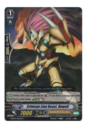 Crimson Lion Beast, Howell - G-BT07/057EN - C