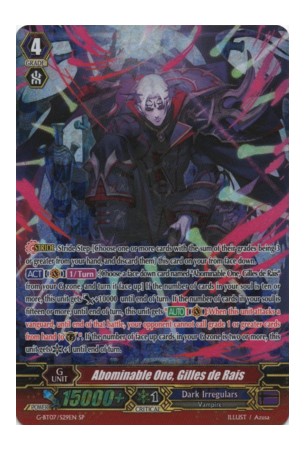 Abominable One, Gilles de Rais - G-BT07/S29EN - SP