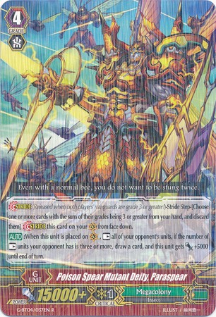 Poison Spear Mutant Deity, Paraspear - G-BT04/037EN - R