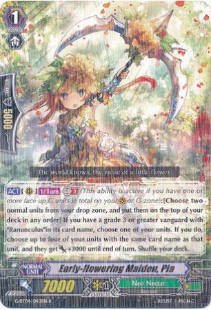 Early-flowering Maiden, Pia - G-BT04/043EN - R