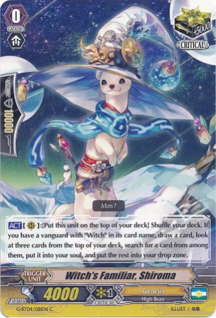 Witch's Familiar, Shiroma - G-BT04/081EN - C