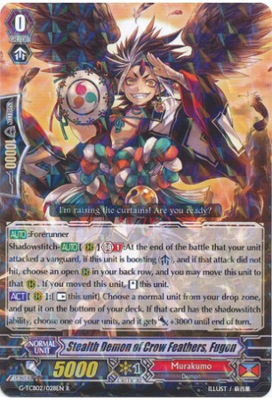 Stealth Demon of Crow Feathers, Fugen - G-TB02/028EN - R