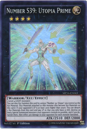 Number S39: Utopia Prime - MP16-EN043 - Super Rare