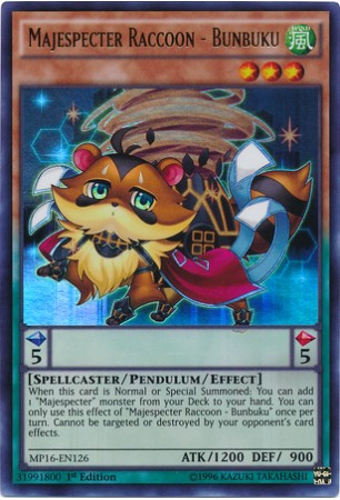 Majespecter Raccoon - Bunbuku - MP16-EN126 - Ultra Rare