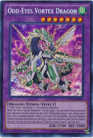 Odd-Eyes Vortex Dragon - MP16-EN139 - Secret Rare