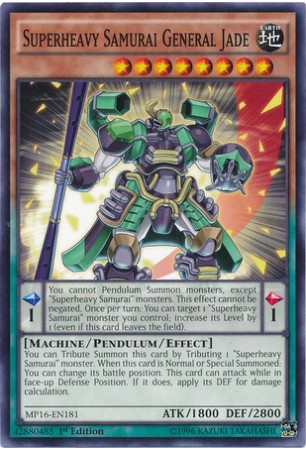 Superheavy Samurai General Jade - MP16-EN181 - Common