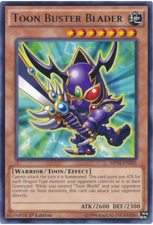 Toon Buster Blader - MP16-EN205 - Rare