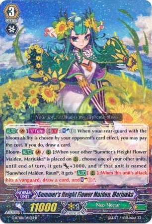 Summer's Height Flower Maiden, Marjukka - G-BT08/041EN - R