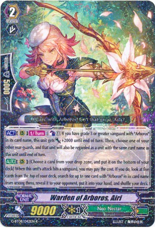 Warden of Arboros, Airi - G-BT08/042EN - R