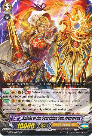 Knight of the Scorching Sun, Arvirarkus - G-BT08/052EN - C