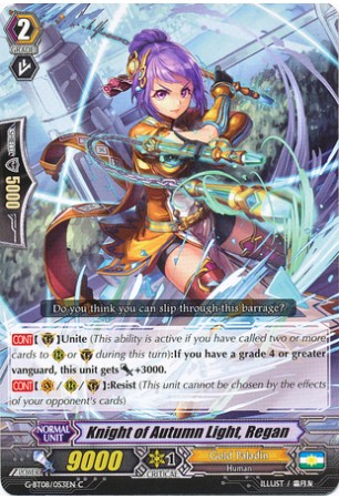 Knight of Autumn Light, Regan - G-BT08/053EN - C