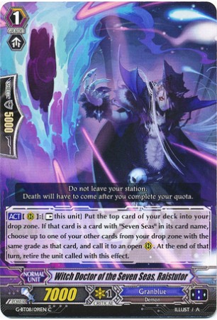 Witch Doctor of the Seven Seas, Raistutor - G-BT08/091EN - C