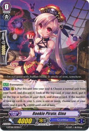 Rookie Pirate, Gina - G-BT08/093EN - C