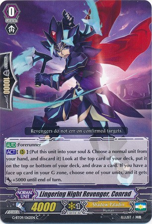 Lingering Night Revenger, Conrad - G-BT09/062EN - C