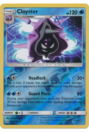 Cloyster - SM01/034 - Rare (Reverse Holo)