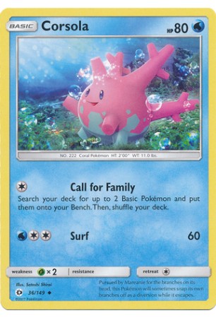 Corsola - SM01/036 - Uncommon