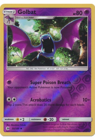 Golbat - SM01/055 - Uncommon (Reverse Holo)