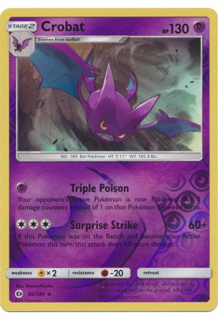 Crobat - SM01/056 - Rare Holo (Reverse Holo)