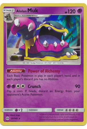 Alolan Muk - SM01/058 - Rare Holo