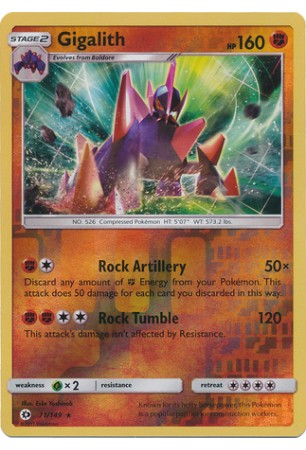 Gigalith - SM01/071 - Rare Holo (Reverse Holo)