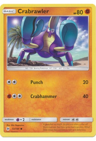 Crabrawler - SM01/072 - Common