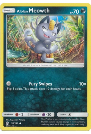 Alolan Meowth - SM01/078 - Common