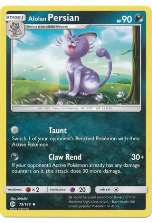 Alolan Persian - SM01/079 - Uncommon