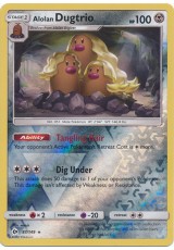 Alolan Dugtrio - SM01/087 - Rare Holo (Reverse Holo)