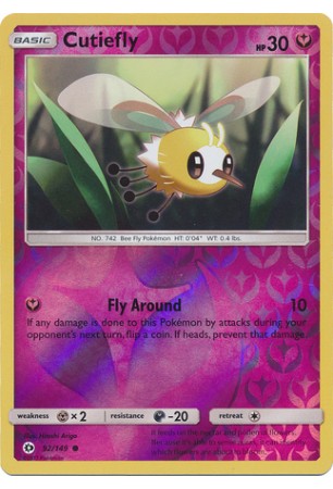 Cutiefly - SM01/092 - Common (Reverse Holo)