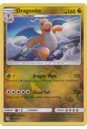 Dragonite - SM01/096 - Rare Holo (Reverse Holo)