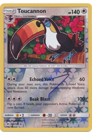 Toucannon - SM01/108 - Rare (Reverse Holo)