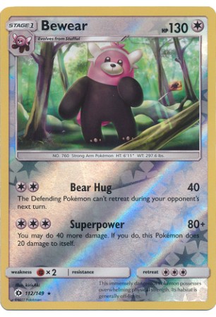 Bewear SM01/112 - Uncommon (Reverse Holo)