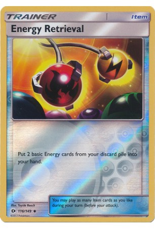 Energy Retrieval - SM01/116 - Uncommon (Reverse Holo)