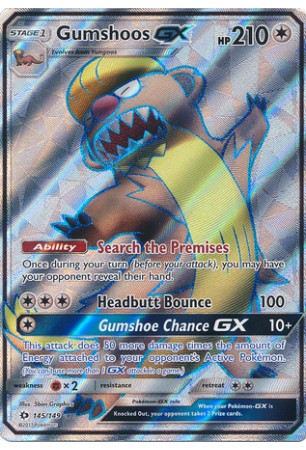 Gumshoos-GX - SM01/145 - Ultra Rare (Full Art)