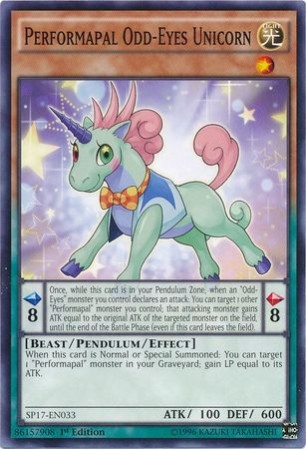 Performapal Odd-Eyes Unicorn - SP17-EN033 - Common