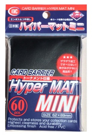 Deck Protector KMC Mini (60 Sleeves) - Hyper Mat Black