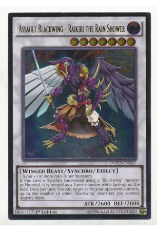 Assault Blackwing - Raikiri the Rain Shower - DOCS-EN047 - Ultra Rare