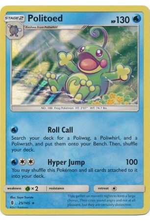 Politoed - SM02/025 - Rare Holo