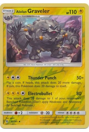 Alolan Graveler - SM02/041 - Uncommon (Reverse Holo)