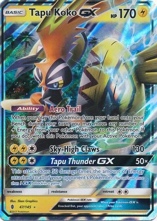 Pokemon 2017 Deck Shield Tapu Koko Tin 