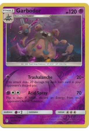 Garbodor - SM02/051 - Rare (Reverse Holo)