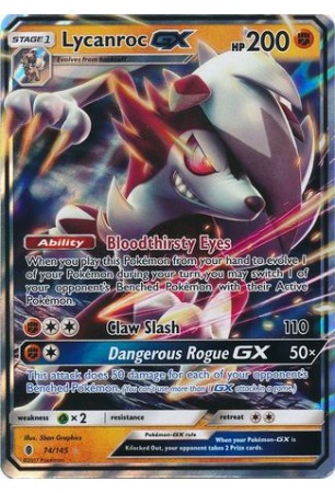 Lycanroc-GX - SM02/074 - Ultra Rare