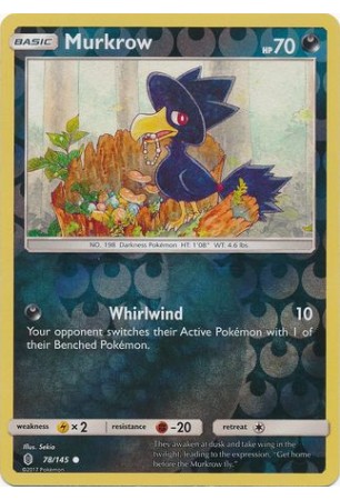 Murkrow - SM02/078 - Common (Reverse Holo)